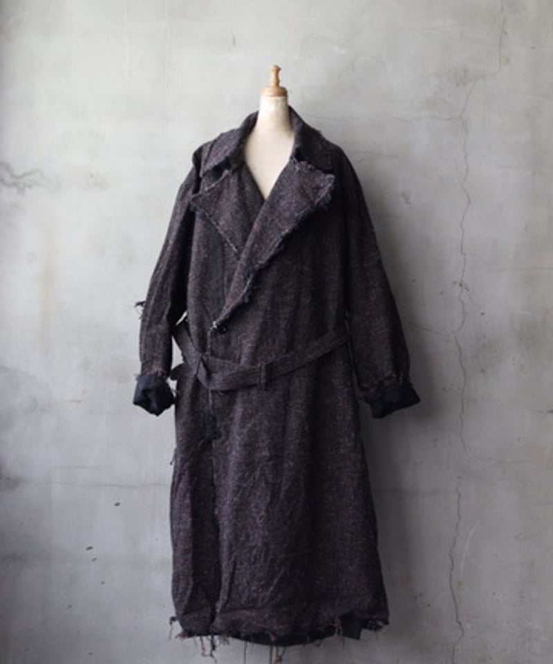 KLASICA クラシカ / Cut off Hem Blend Gown Coat