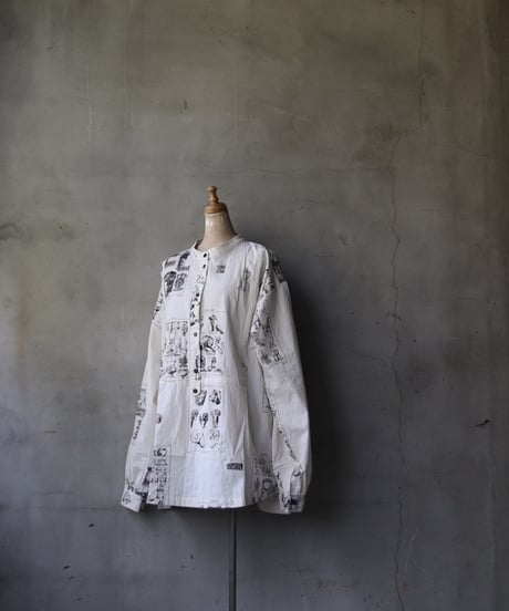 ALEKSANDR MANAMISアレクサンダーマナミ/ LES CREATURES TONGUE SHIRT ORNAMENTシャツ / am-25003