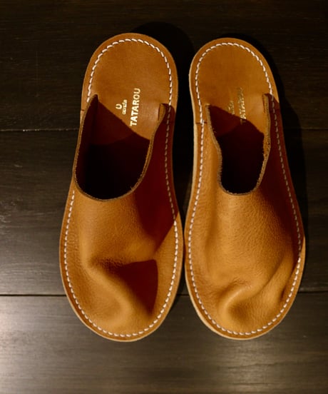 TATAROU x CAVANE 20TH ANNIVERSARY / Limited Leather-slippers革スリッパ / Tat-24002