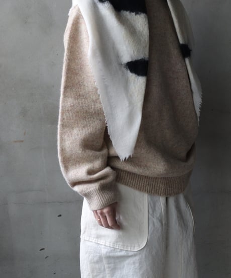 Euro select ユーロセレクト / cram-oxford crew neck knit pullニット/ cra-25001