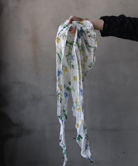 cavane キャヴァネ / Limited Scarf with tassel linen100スカーフ / ca-26041