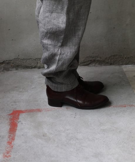 klauseクロイゼ / Linen Herring-bone Loose Fitting Tapered Trousers (ヘリンボーン) / kla-25017