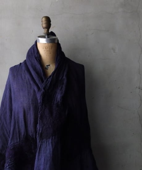 BIEK VERSTAPPEN ビーク フェルスタッペン / PURPLE FELTED LINEN SCARFスカーフ/ Bie-26000