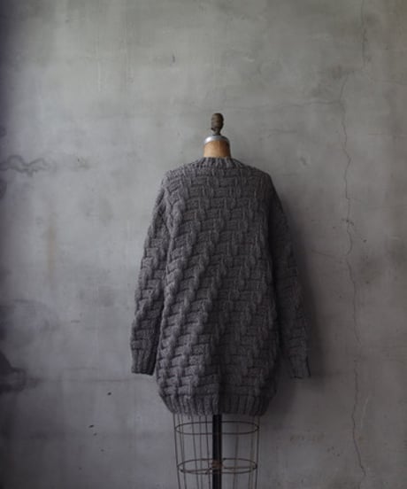 BIEK VERSTAPPEN / HAND KNITTED CARDIGAN手編みニット / Bie-24025(KNH-big)