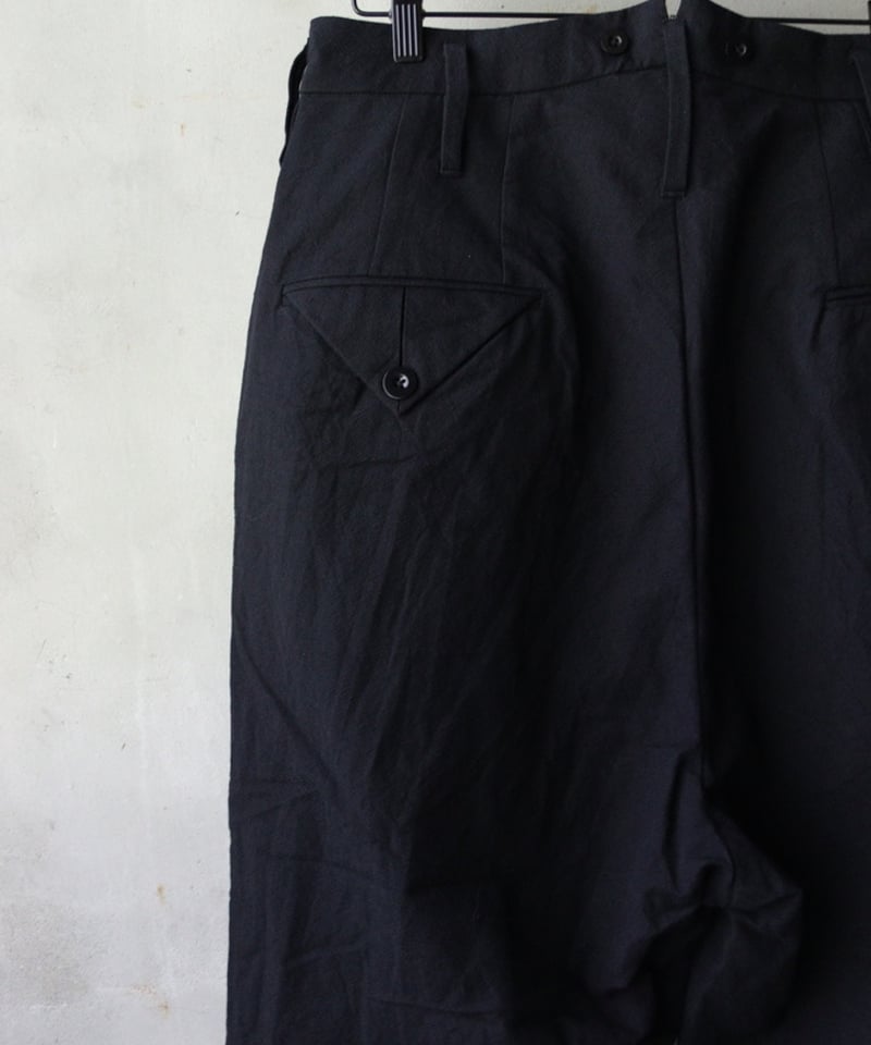 KLASICA クラシカ / Cut off Bold Straight Trousers 