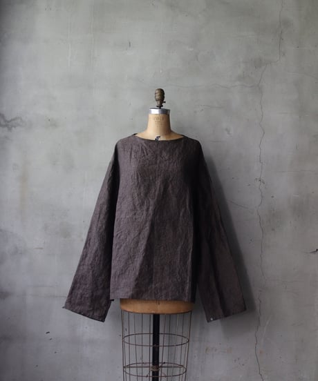 klauseクロイゼ / Herdmans Irish Linen C.S.Boat Neck Shirt / kla-25030