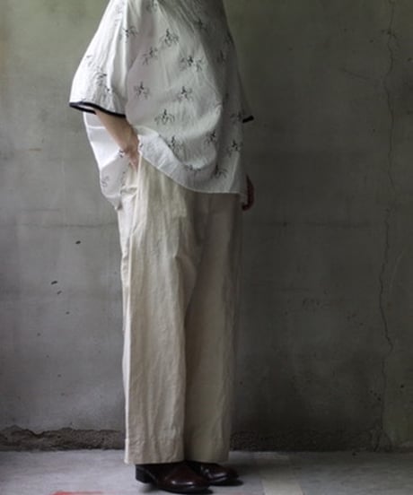 cavane キャヴァネ / Tunic half-sleeve Cotton/Linen100シャツ / ca-25081