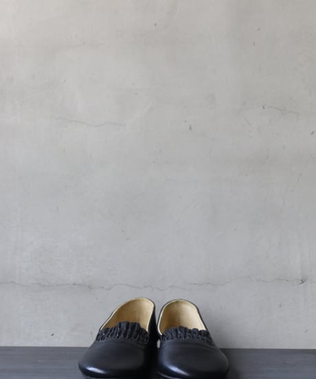 TATAROU with cavane limited shoes /【受注生産】Shirred slip-on Lamb靴 / Tat-26001