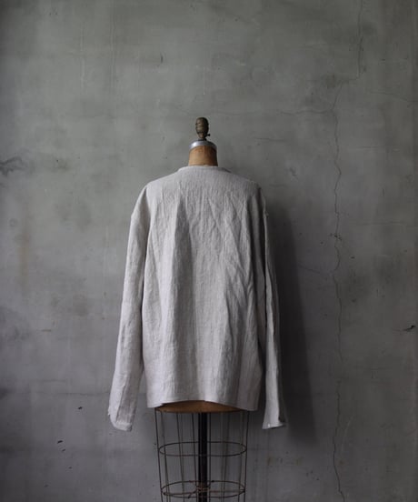 klauseクロイゼ / Belarus Linen C.S.Slit Neck Shirt / kla-25036