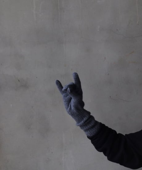 William Bruntonウィリアムブラントン / Cashmere Long Rib Cuff Gloves 手袋 / Wi-25003