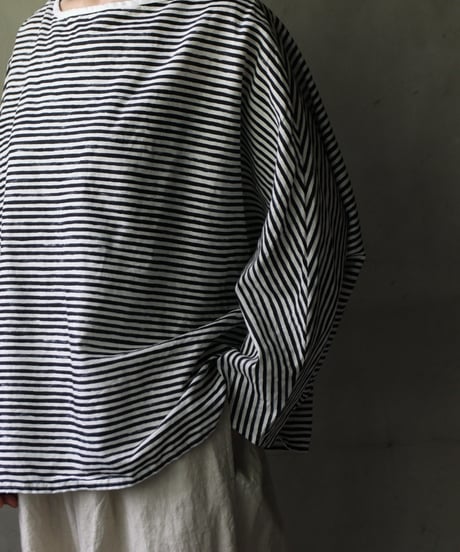 cavane キャヴァネ / Tunic long-sleeve Cotton/Linen100シャツ / ca-25121