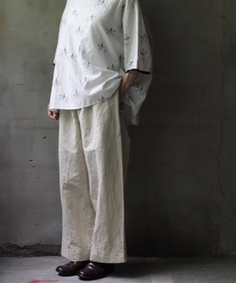 cavane キャヴァネ / Tunic half-sleeve Cotton/Linen100シャツ / ca-25081