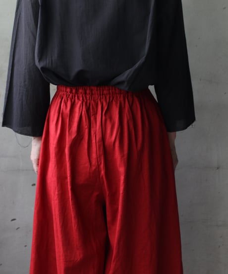cavane キャヴァネ / Wide Petti Pants Linen/Cottonパンツ/ca-25093