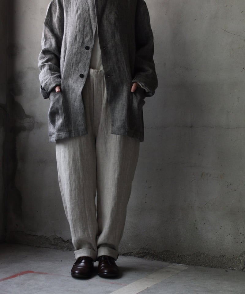 klauseクロイゼ / Tailored Jacket Linen100 Herring-b