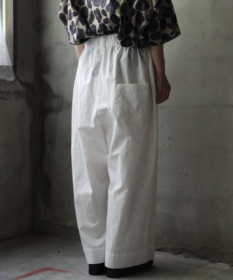 cavane キャヴァネ / Wide Cotton/Linen100 TrousersⅡ パンツ/ ca-25107