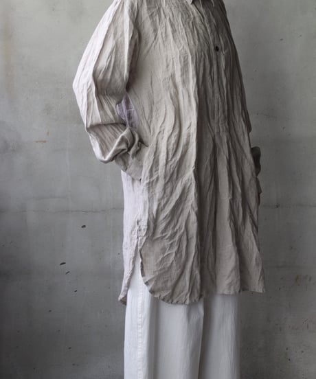 cavane キャヴァネ / Chemise Maison With Col Linenプルオーバーシャツ / ca-25054