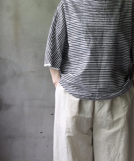 cavane キャヴァネ / Tunic half-sleeve Cotton/Linen100シャツ / ca-25080
