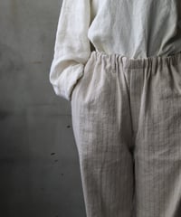 klauseクロイゼ / C/L Stripe Loose Fitting Tapered Trousers (平織/中厚手) / kla-25009