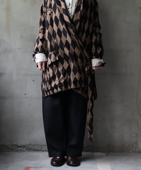 ALEKSANDR MANAMISアレクサンダーマナミ/ WRAP JACKET HARLEQUINジャケット / am-25002