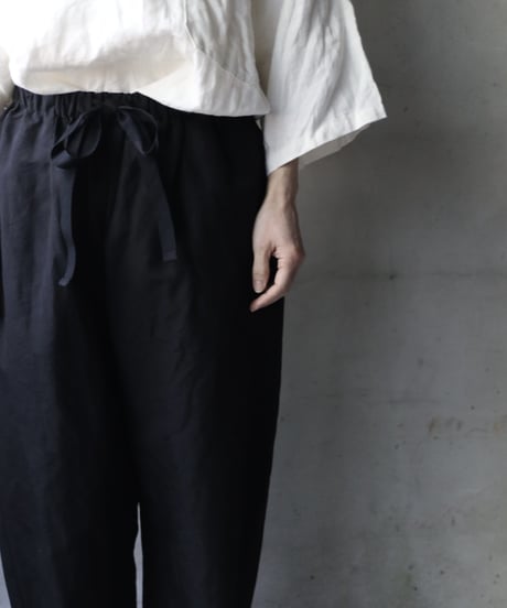 cavane キャヴァネ / Co/Li fabric pantsパンツ / ca-23064