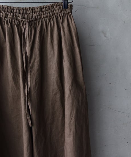 cavane キャヴァネ / Wide Petti Pants Linen/Cottonパンツ/ca-25094