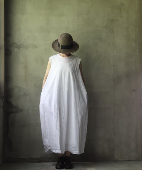 SCHA シャー/ Round Neck Sleeveless  Dress Medium "12B-OE" / Sc-24010 (Art#1665)