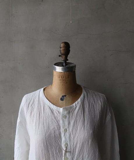 KLASICA クラシカ / Collarles Split Raglan Shirts "SH-044"シャツ / kl-26014