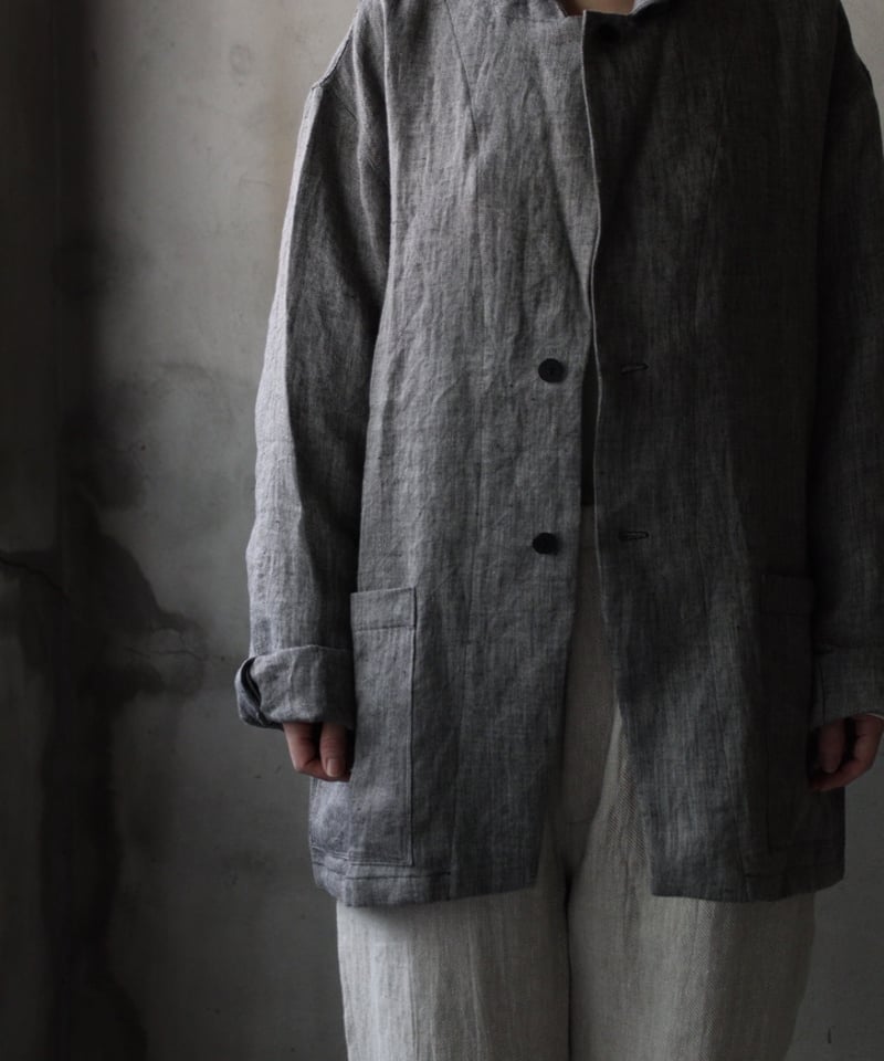 klauseクロイゼ / Tailored Jacket Linen100 Herring-b