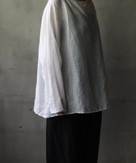 cavane キャヴァネ / Tunic long-sleeve Linen100シャツ / ca-25122