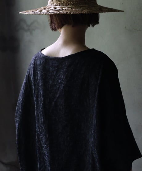 cavane キャヴァネ / Tunic half-sleeve Jacquardシャツ / ca-25079
