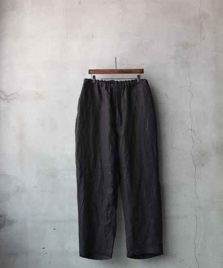 klauseクロイゼ / French Linen Glen Check Loose Fitting Tapered Wide 2 / kla-26034