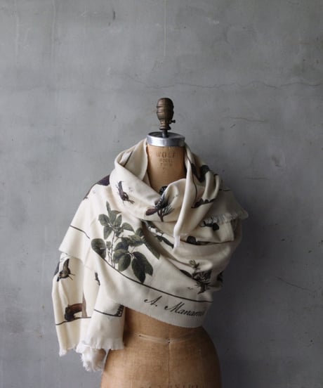 ALEKSANDR MANAMISアレクサンダーマナミ/ AUTOMN VERT SCARF - AUTOMN VERTショール/ am-25024
