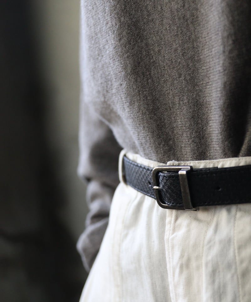 cavane キャヴァネ / #24Python Leather Beltベルト / ca-2