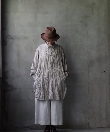 cavane キャヴァネ / Chemise Maison With Col Linenプルオーバーシャツ / ca-25054