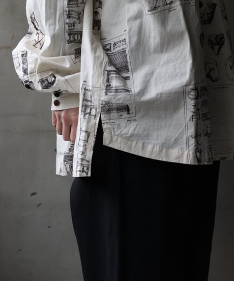 ALEKSANDR MANAMISアレクサンダーマナミ/ LES CREATURES TONGUE SHIRT ORNAMENTシャツ / am-25003