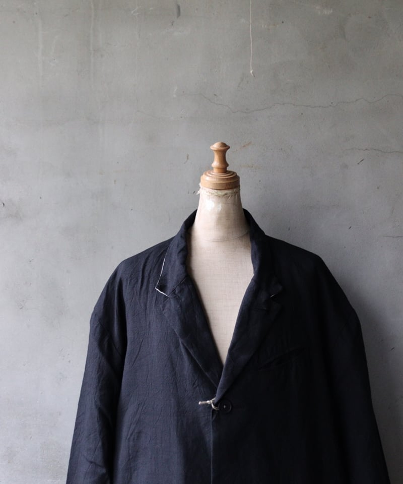 KLASICA クラシカ　コート アルチザン　ネイビー KLASICA クラシカ / Cut off Classic Straight Coat 