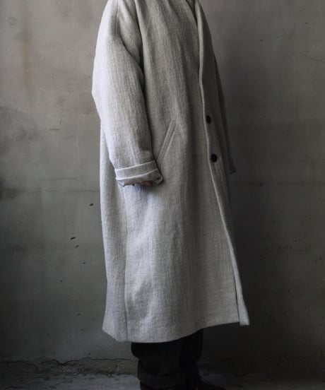 cavane キャヴァネ / Traditional Wool100 Herring-Bone Over Coatコート / ca-25158