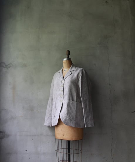 der antagonist デ アンタゴニスト / linen jacketジャケット/ J33BLGRC24
