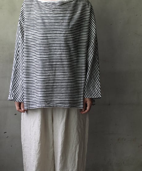 cavane キャヴァネ / Tunic long-sleeve Cotton/Linen100シャツ / ca-25121