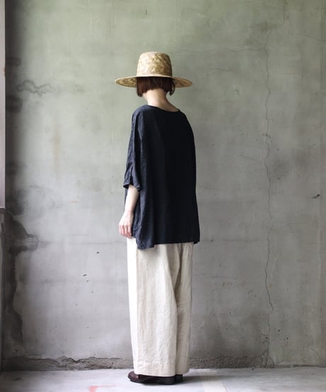 cavane キャヴァネ / Tunic half-sleeve Jacquardシャツ / ca-25079