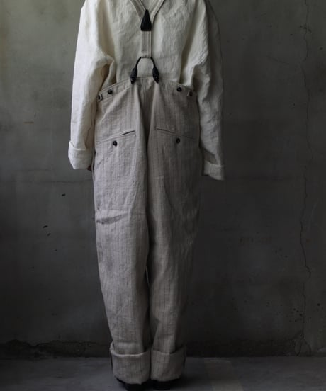klauseクロイゼ / Overalls C/L Stripeオーバーオール/ kla-25006