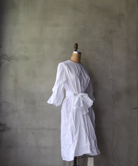 SCHA シャー/ Round Neck 3/4 Sleeve Dress Short "12B-OE" / Sc-24009 (Art#1796)
