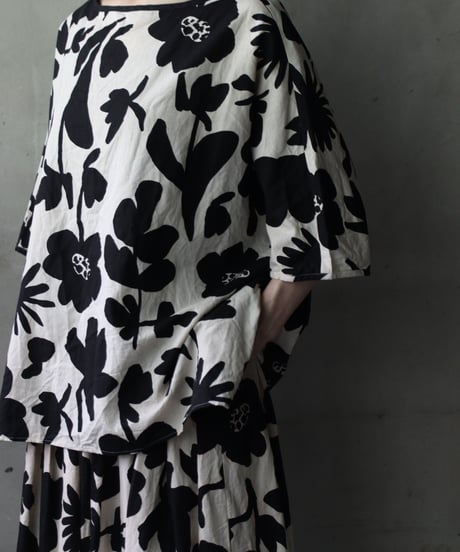 cavane キャヴァネ / Tunic half-sleeve Cotton/Linen100シャツ / ca-25080