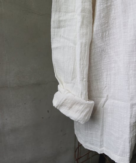 MAVRANYMA / Organic Low Cotton Henley Long-sleeve / Mav-24004
