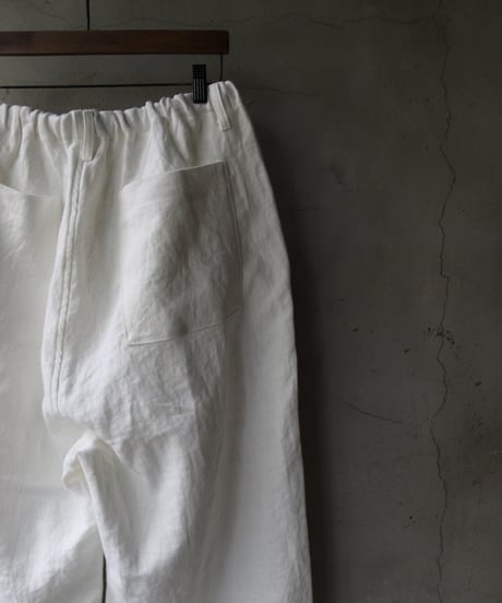 klauseクロイゼ / Belarus linen Loose Fitting Tapered Trousers"Wide"no2 (綾織/中厚手）/ kla-24012