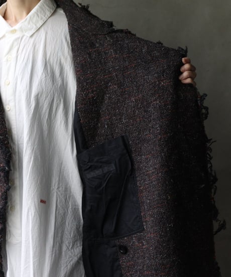 KLASICA クラシカ / Cut off Hem Blend Gown Coat" HM-C " / kl-25032A