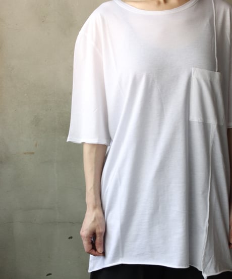 daubドーブ / SIDE PANEL OVER T-SHIRT WITH POCKET Tシャツ / da-25007