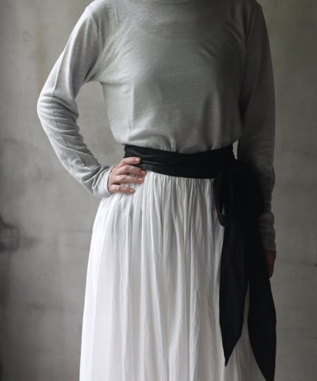 cavane キャヴァネ / Linen Crew-Neck long sleeveT / ca-24112A