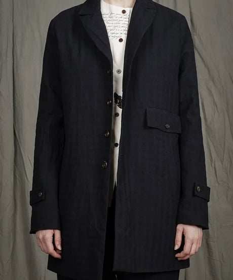 ALEKSANDR MANAMISアレクサンダーマナミ/ CROPPED WINTER COAT - CHECKED BLACKジャケットコート/ am-25021