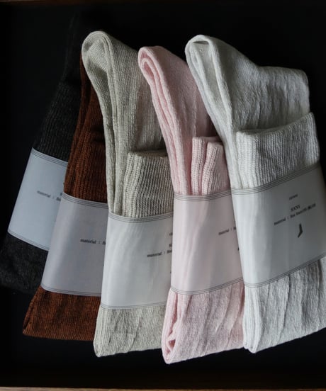 cavane キャヴァネ / Linen socksリネンソックス / ca-22802